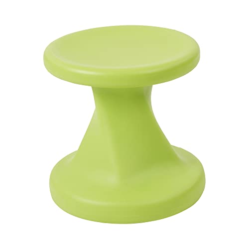 Image of ECR4Kids Twist Active Wobble Stool, 14in Seat Height, Classroom Furniture, Lime Green