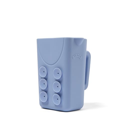 Image of Rinzee® Baby Bath Rinse Cup with Suctions – Soft Silicone Shampoo Rinser for Kids – BPA‑Free, Drains Upside Down, Sticks to Tiles. Patent Pending