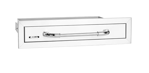 Bull Outdoor Products Premium Components for Outdoor Kitchen BBQ Island Stainless Steel Drawer with Reveal