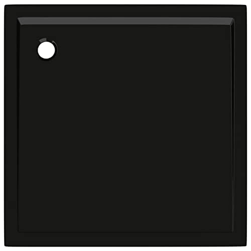 Tidyard Shower Base Tray Rectangular Abs Bathroom Base Shower Drain Cover Shower Pan Black 31.5 X 31.5 Inches (W X D) #TOP1