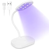 AORAEM LED Light Nail Lamp 12W Portable Gooseneck Lamp Gel Light Nail Dryer Gel Polish Light Profess