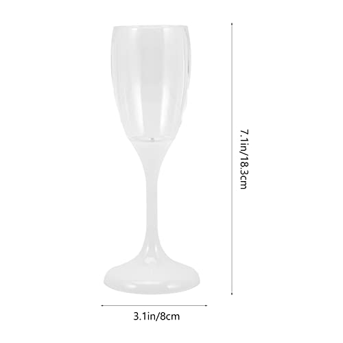 OSALADI 6 Unidades Luzes Decorativas Flautas Led Copo De Coquetel Brilham No Escuro Copos De Vinho T