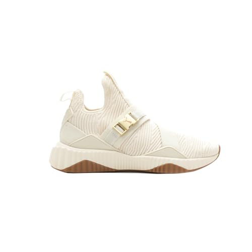 PUMA Kids Girls Defy Mid Varsity Slip On Sneakers Shoes Casual - Beige