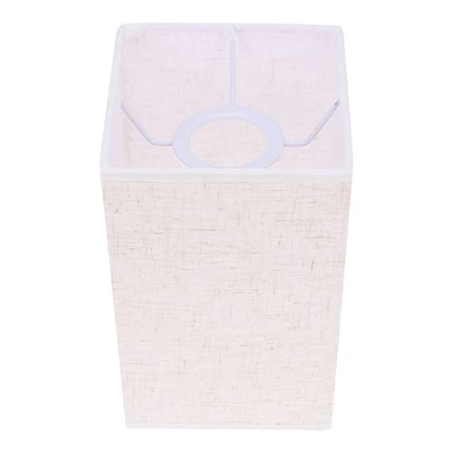Osaladi Square Lamp Shades E27 Square Lamp Shade Linen Lamp Shades For Table Lamps Chandelier Lampshade Cover Replacement For Home Office Decor Square Shaped Lamp Cover #TOP1
