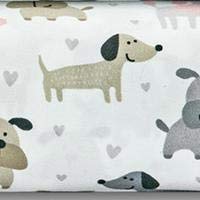 Mallary By Matthew Kids Super-Soft 100% Microfiber Print Sheet, Puppy Love, Twin #TOP1