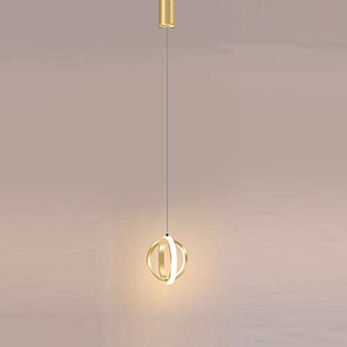 Suspension or moderne minimaliste avec éclairage LED intérieur pour salon et bureau