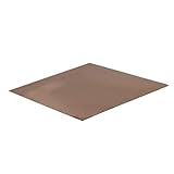 LLMWFA 1 Stück Metallblech Kupferplatte, Dekorationsplatte Abriebfeste dünne Folie aus reinem Kupfer for Bastelprojekte(0.5x200x200mm)