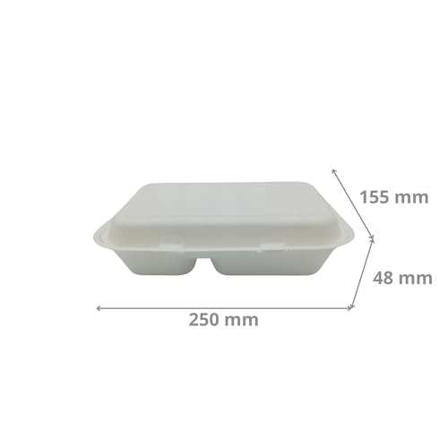Boîtes à repas étanches en bagasse résistante pour traiteur - 3