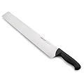 Arcos Serie 2900 - Coltello Salami Coltello Formaggio - Lama Acciaio Inossidabile Nitrum 410 mm - Manico Polipropilene Colore Nero