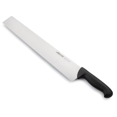 Arcos Serie 2900 - Cuchillo Salami/Queso - Hoja de Acero Inoxidable NITRUM de 410 mm - Mango inyectado en Polipropileno Color negro