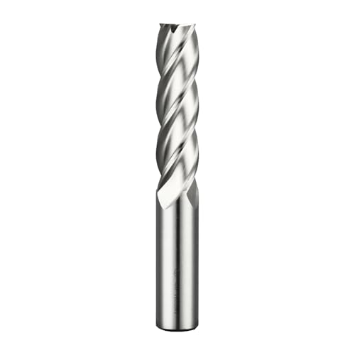 20x141mm,HSS Long Length 4 Flute End Mill, Long Reach Neck Cutter for Deep Slot Milling, Aluminum, Plastic, Single Piece, for CNC & Manual Mill DRINYOUNG (4-Flute, 20mm Extended)