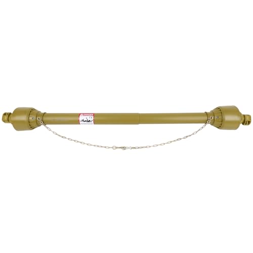 Yellow PTO Shaft ACZCR 1-3/8 PTO Drive Shaft 6 Splines Both Ends PTO Driveline Shaft 39-62.5 PTO Shaft Series 4 PTO Shaft without Slip Clutch for Bush Hog/Finish Mower
