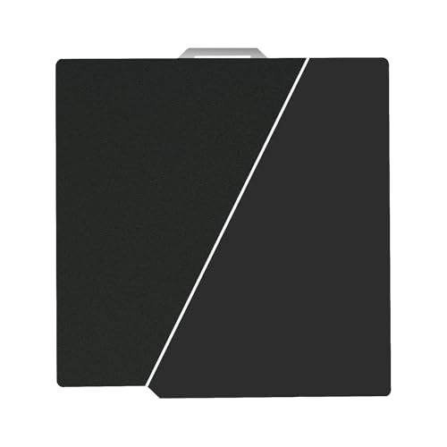 Image of 257x257mm Build Plate for Bambu Lab X2D X1C X1 X1E P1P P1S P2S A1 3D Printer, Smooth Black PEI+Textured Black PEI Good Adhesion Spring Steel Plate for Bambulab 3D Printer