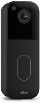 Blink Video Doorbell (newest model) – Head-to-toe HD view, two-year battery life, and simple setup. Required Sync Module not included – Add-On (Black)