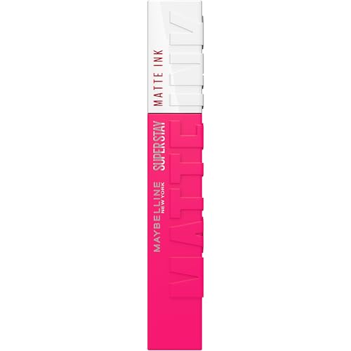 Maybelline New York, SuperStay Matte Ink, Pintalabios Mate de Larga Duración, Tono 30 - Romantic, Fucsia