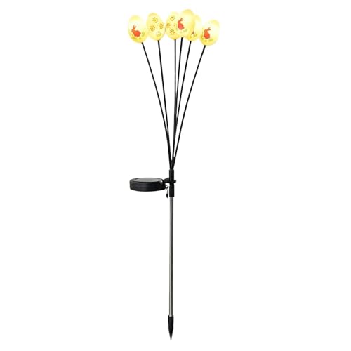 Luces solares de estaca con huevos de Pascua oscilantes para jardín y pasarelas