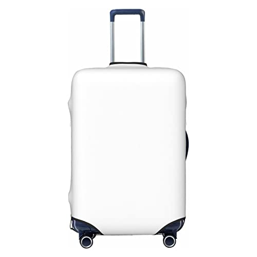 White Luggage Cover Washable Elasticated Luggage Covers for Suitcase tsa Approved Stylish Dust and Scratch Resistant Luggage Case Protector for Kids and Adults