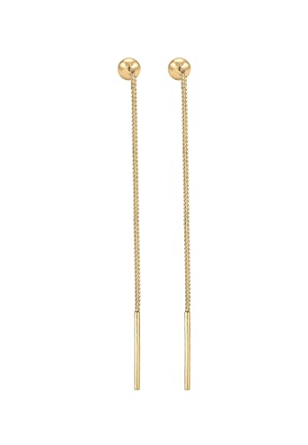 Elli Orecchini Donna Ciondolo Palla Tirare Attraverso In Argento Sterling Sterling 925 - 4