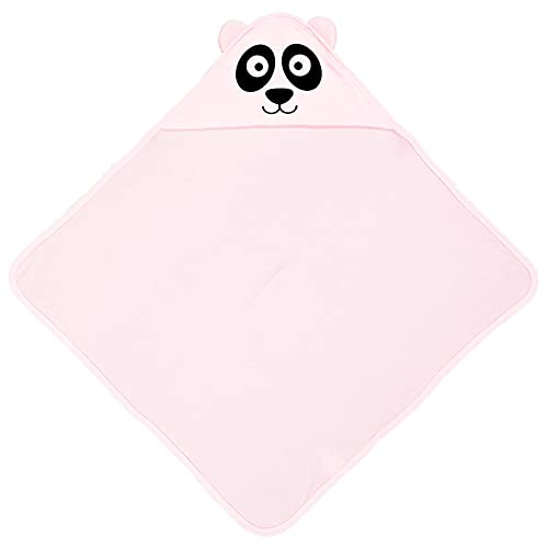 Image of Aiden's Corner Cute Adorable Baby Animal Panda Bear Hooded Bath Towels with Ears (Pink)