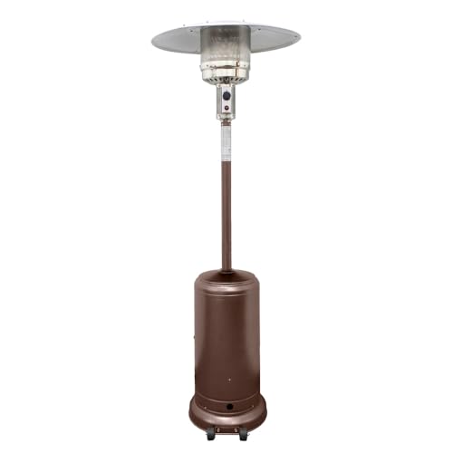 Hiland AZ 48,000 BTU Hammered Bronze Stainless Steel Patio Heater