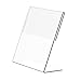 FUNOMOCYA Paper Stand Acrylic Label Shelves Tabletop Sign Holder Tabletop Sign Stand Sign Display Stand Document Display Rack Tabletop Sign Rack Sign Display Rack Paper Holder Photo