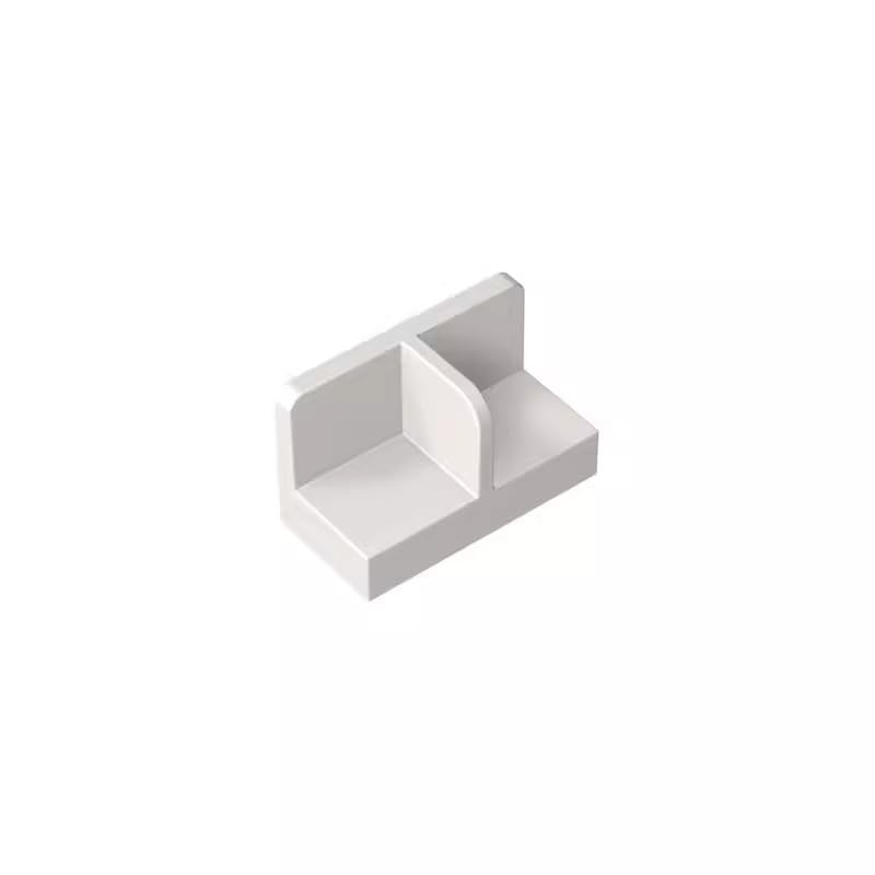 Door 1X2X1 Wall Panel Corner 50PCS Compatible with Lego 93095 GDS-2027 Classic Bulk Toy MOC Color:White โ image 1