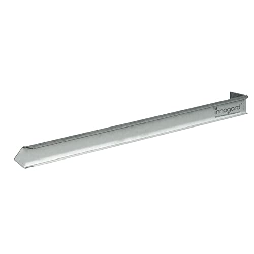 innogard 6023 – Erdanker für Rasenkante breit – Alu-Zink – Fixierstab vollverzinkt 450 x 50 x 12 mm, 1,5 mm stark