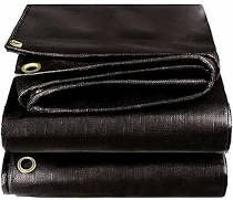 Tarpaulin (18 ft x 24 ft) 100% Virgin UV Treated 250 GSM Black Waterproof Plastic Sheet