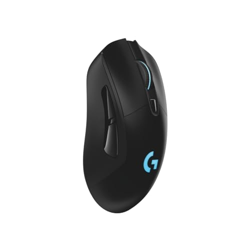 Logitech G703 LIGHTSPEED kabellose Gaming-Maus mit HERO 25K DPI Sensor, Wireless Verbindung, LIGHTSYNC RGB, POWERPLAY-kompatibel, geringes Gewicht von 95g, PC/Mac - Schwarz