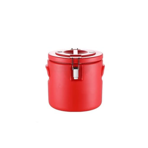 MJMLUCK Contenedor térmico de 10, 15, 20, 25 y 30 l, Cubo de plástico con Revestimiento Interior de Acero Inoxidable 304 y Tapa, Ideal para Fiestas, restaurantes y Venta Ambulante (10 l)