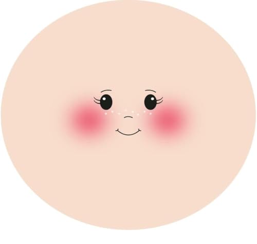 Stafil Stockinette Fabric Doll Face - ø 13cm 3pcs