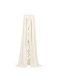 Jollein 002-001-66041 Baldaquin vintage ivoire volanté 155 x 280 cm pour lit d'enfant...