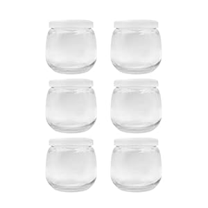 UPKOCH Yoghurt Plastic Dessertbekers: 6 Stks Doorzichtige Plastic Kopjes Met Deksel Glazen Ijsbekers Mousse Cups Voedselopslagcontainers 200 Ml