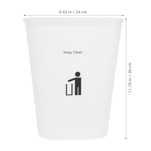 Caneca de basura de plástico rectangular 11.8 L multicolor miniatura 2