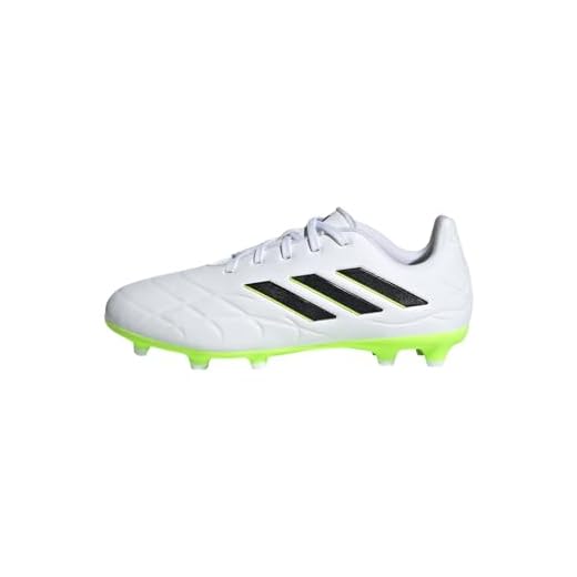 adidas Copa Pure.3 FG J, Sneaker, Blanco FTWR White Core Black Lucid Lemon, 30 EU