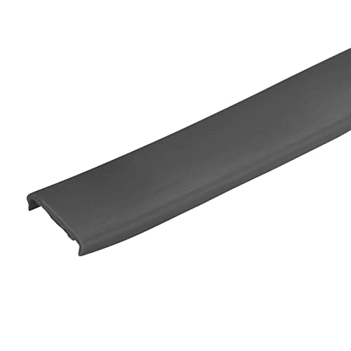 Image of uxcell U Shape Furniture Edge Banding, 4M Self Adhesive Flexible Edging Trim, 5x15mm TPE Edge Guards for Cabinets Furniture Repair Restoration, Black