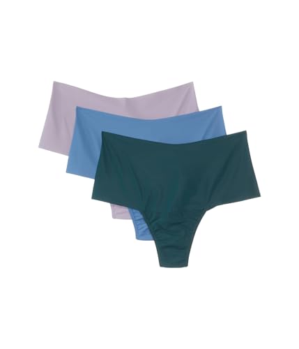 Image of hanky panky Women's Breathe Hi-Rise Thong 3-Pack Great Heights /Rainy Day /Aromatherapy Small
