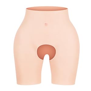 Image of Half Length Silicone Butt Panties Hips Lifter Enhancer Shaping Pants for Crossdressers Transgender Drag Queen