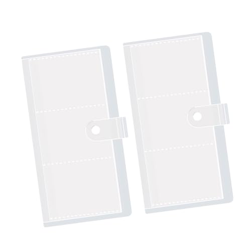 2x多目的インサートページファイルオーガナイザーカードアルバム 安全かつ効率的なドキュメントストレージファイルオーガナイザーのためのスナップ留めの有無にかかわらず