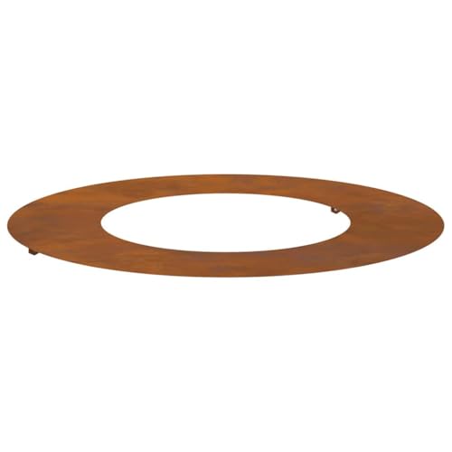 vidaXL Maceta de Acero Corten con Acabado Rústico de 70 cm. Resistente Exteriores. Ideal para Balcones y Jardines. Diseño Unisex, Decorativa y Moderna Plantas en Inter