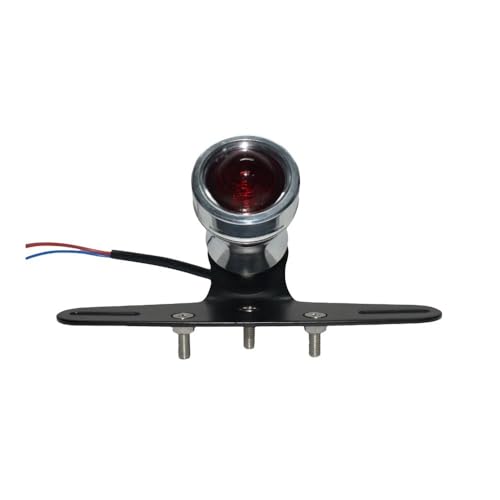 Support plaque d'immatriculation moto avec feu stop et clignotants