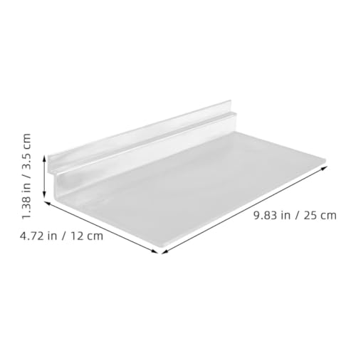 Estante de pared transparente para calzado en exposiciones y pasillos de hogar 3