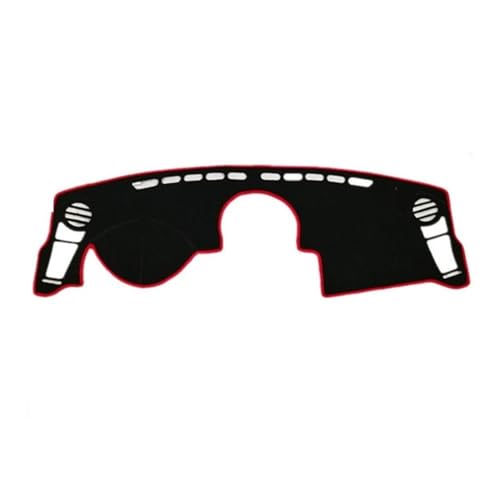 Tapis de tableau de bord anti-dérapant rouge pour Kia Soul 2009-2013 RHD
