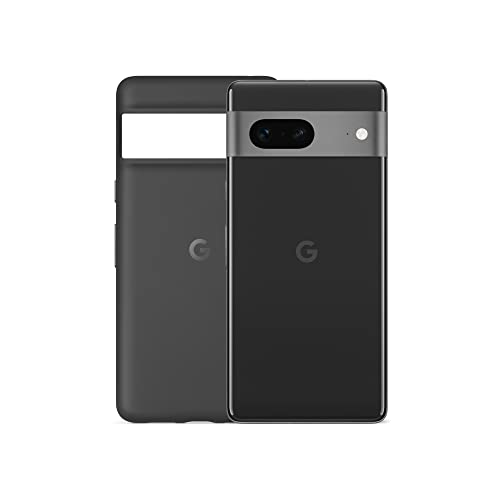 Google Pixel 7: Smartphone 5G Android Libre con Objetivo Gran Angular y batería de 24 Horas de duración, 128GB, Obsidiana + Funda Color Obsidian