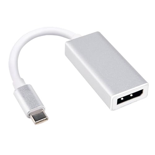 MLWSKERTY Cable adaptador tipo C a DisplayPort de 10 cm de largo, conectores macho a hembra, cable para monitores de laptop, fuente de vídeo