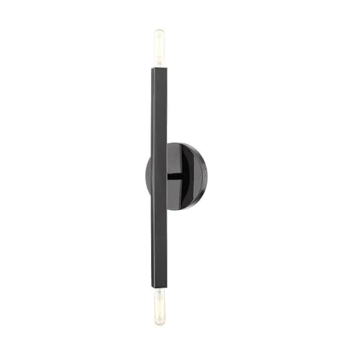 Livex Lighting 2 Light Black Chrome ADA Sconce, 5.13 x 16
