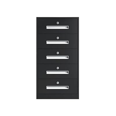 GFSGHZZ Filing Cabinet Steel Home Chest of Drawers Office Increased Capacity Multifunctional Storage Cabinet File Data Office Cabinet Storage Cabinet,Black