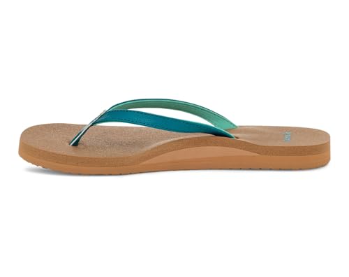 Image of Sanuk Yoga Joy Womens Flip Flops | Yoga Mat Footbed | Sandals for Women | Womens Yoga Sandals | Women's Beach Sandals