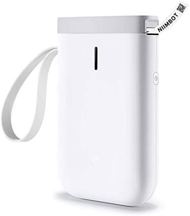 NIIMBOT Label Maker Machine D11 Label Printer Tape Included Portable Wireless Connection Multiple Templates Available for Phone Pad Easy to Use Office Home Organization USB Rechargeable, White