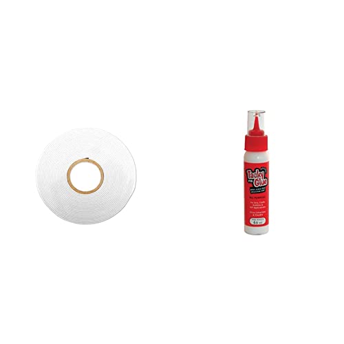 Sizzix White, Foam Tape 663709, 1 Roll, One Size & anitas Tacky PVA Glue-60ml, Adhesive, White, 2.7 x 14.5 centimeters